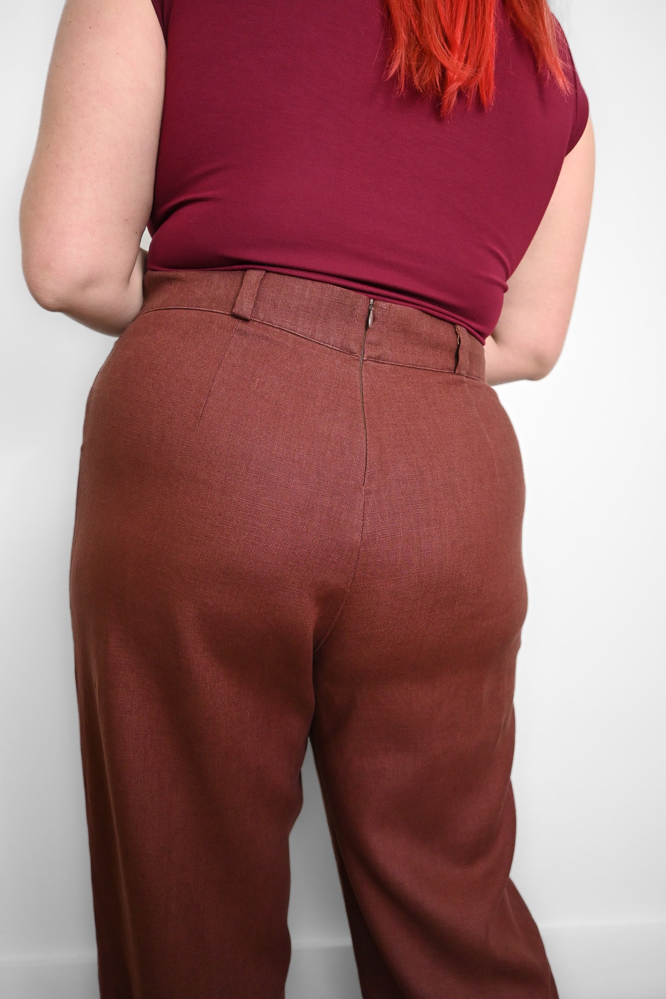 The Acaso Perfect Fit Trouser in Chocolate